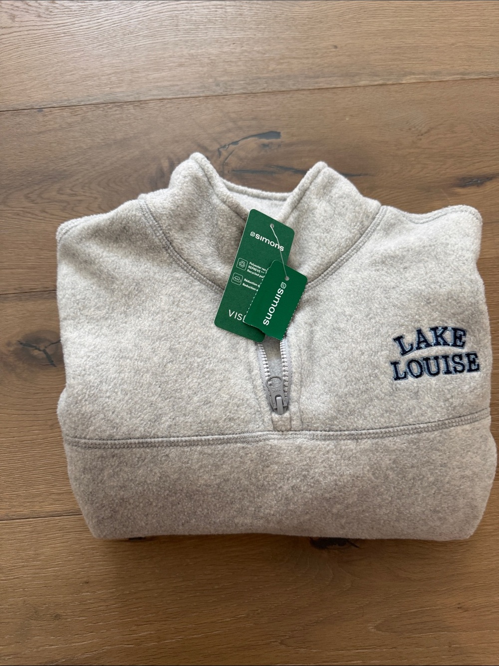 twik Light Gray Quarter-Zip Fleece Pullover